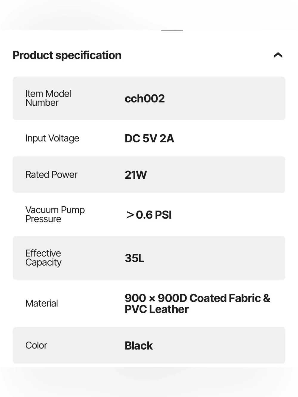 Vevor vacuum travel